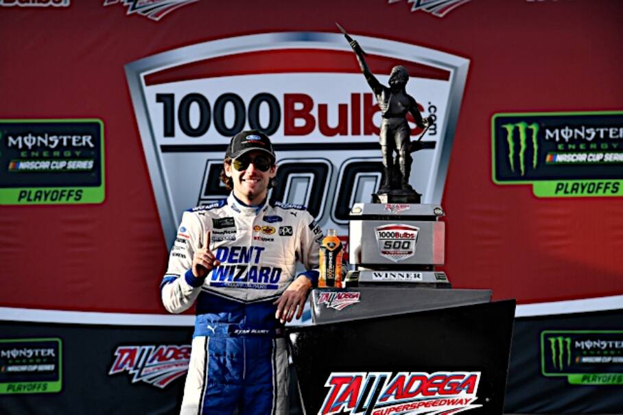 Blaney is now guaranteed to advance to the next round of the playoffs. Blaney is now guaranteed to advance to the next round of the playoffs.